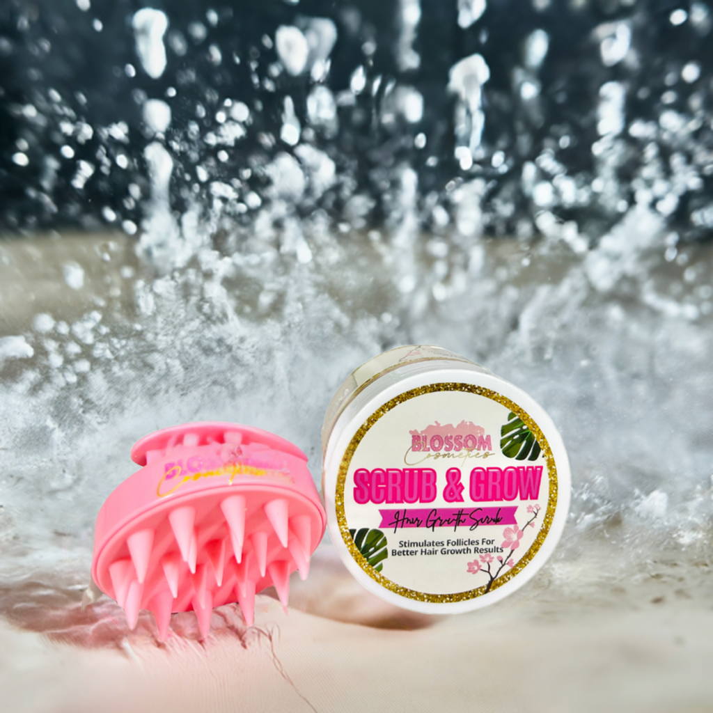 Scrub&Grow + Pink Scalp Scrubber