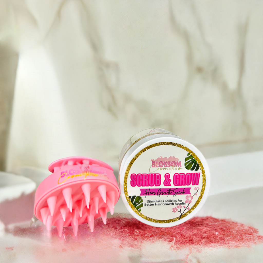 Scrub&Grow + Pink Scalp Scrubber